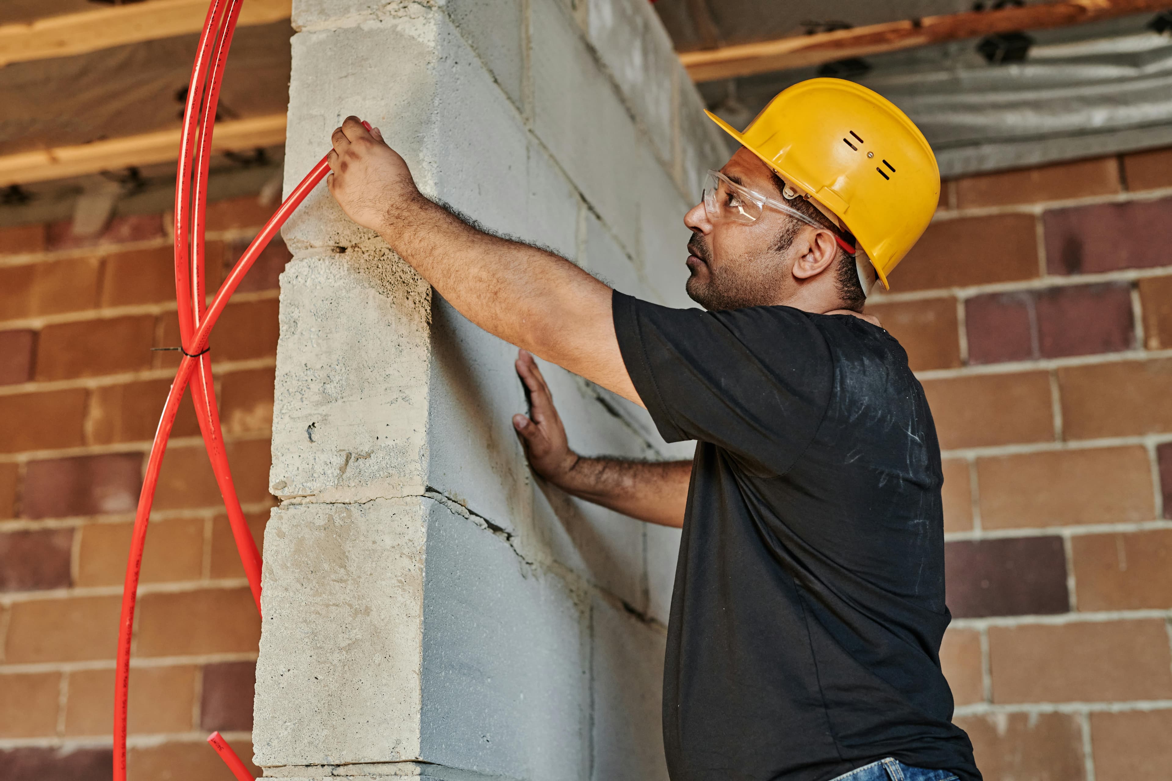 HVAC technician at work